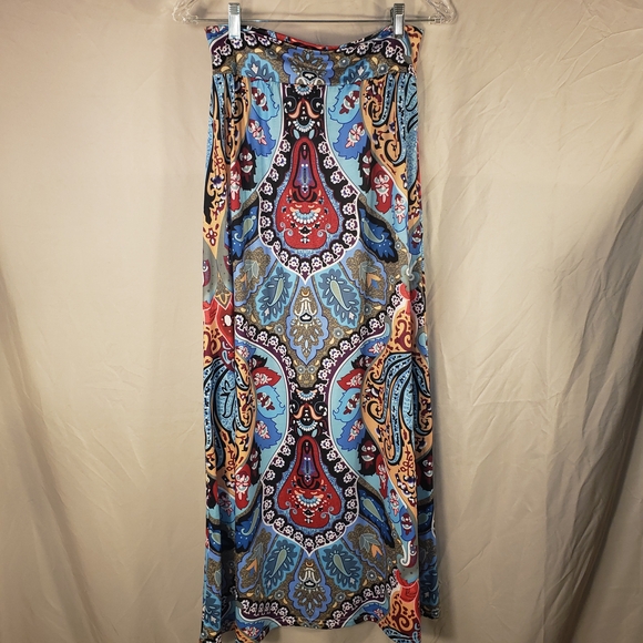 Vibrant Paisley Maxi Skirt - 6 - Picture 2 of 2